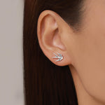 Sterling Silver Swallow Stud Earrings