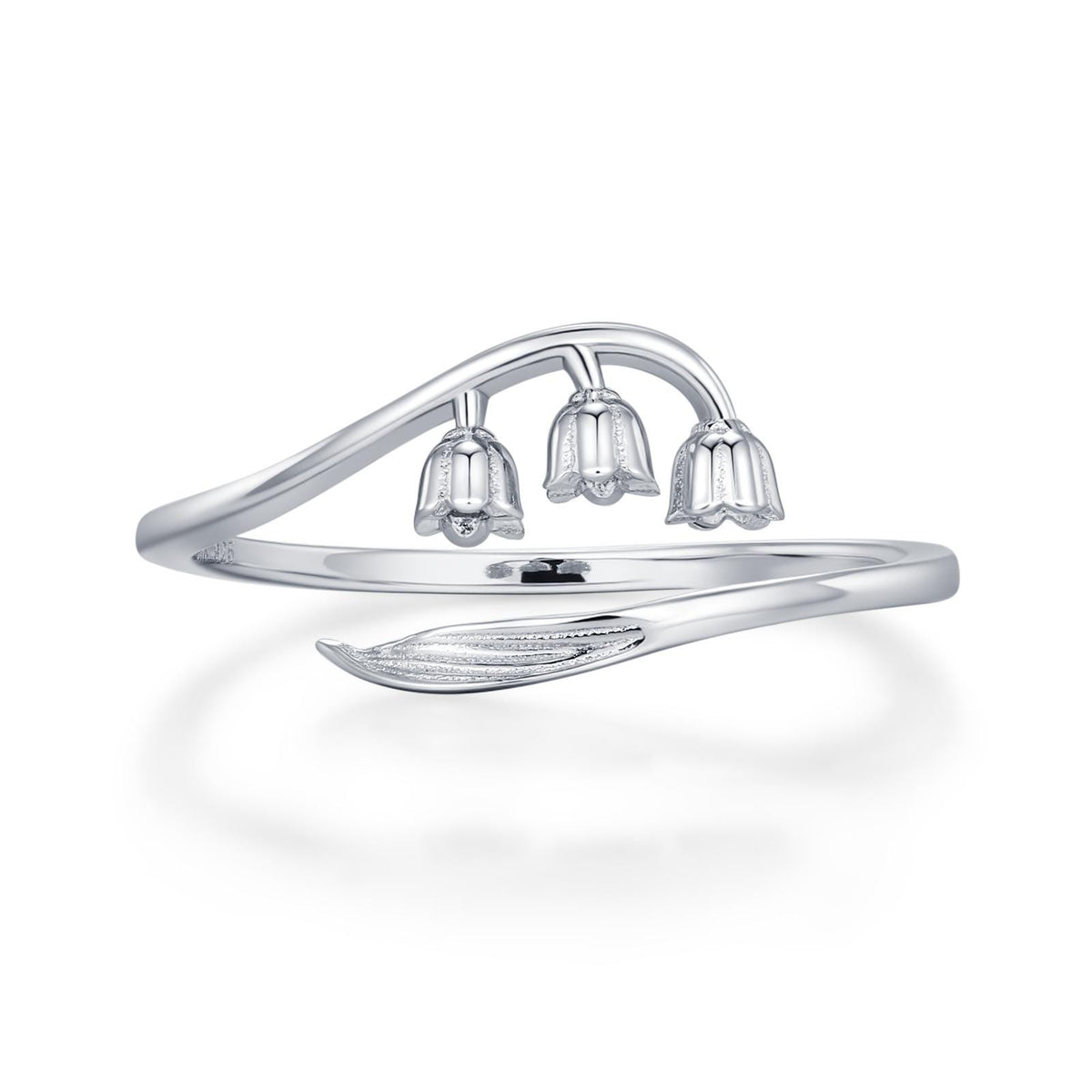 Sterling Silver Lily of the Valley Wrap Ring