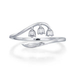 Sterling Silver Lily of the Valley Wrap Ring