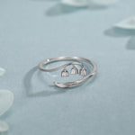 Sterling Silver Lily of the Valley Wrap Ring
