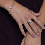 Sterling Silver Moissanite Heart Ring