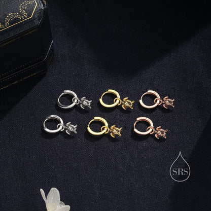 Sterling Silver Sea Turtle Stud Earrings and Necklace Set, Silver or Gold or Rose Gold, Ocean Jewellery, Gift set