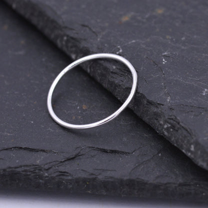 Super Skinny Midi Ring in Sterling Silver, Minimalist Jewellery, Midi Ring, Stacking Ring, Ring Stacker, Stackable Ring US Size 2 - 8
