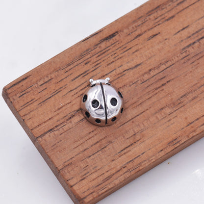 Sterling Silver Ladybird Stud Earrings, Animal Earrings, Cute and Quirky Q13