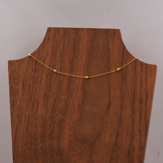 Choker Satellite Chain in Sterling Silver, Choker Necklace, Minimalist Geometric Style