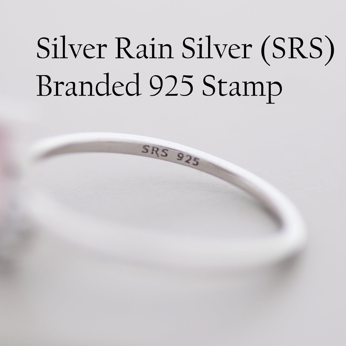 Genuine Oval Rose Quartz Ring in Sterling Silver, Natural Rose Quartz Ring, Three CZ, Pink Quartz Crystal, Vintage Inspired Design, US 5 - 8