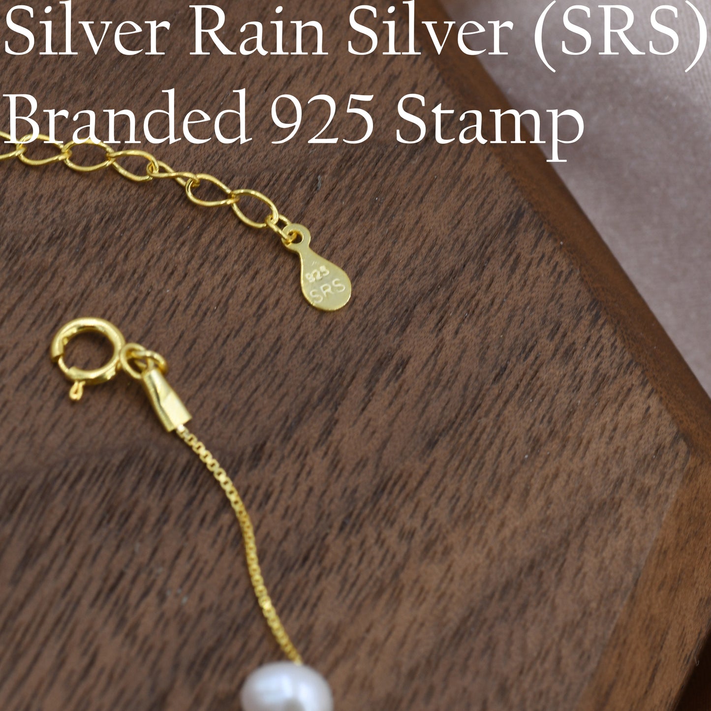 Sterling Silver Freshwater Pearl Bracelet, Silver or Gold, Genuine Fresh Water Pearls, Natural Pearl Bracelet, Ivory Pearls, Five Pearl