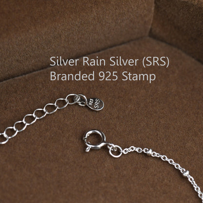 Sterling Silver Skinny Satellite Chain Bracelet in Sterling Silver, Silver or Gold,  Single Layer Bracelet, Minimalist Bracelet, Ball Chain