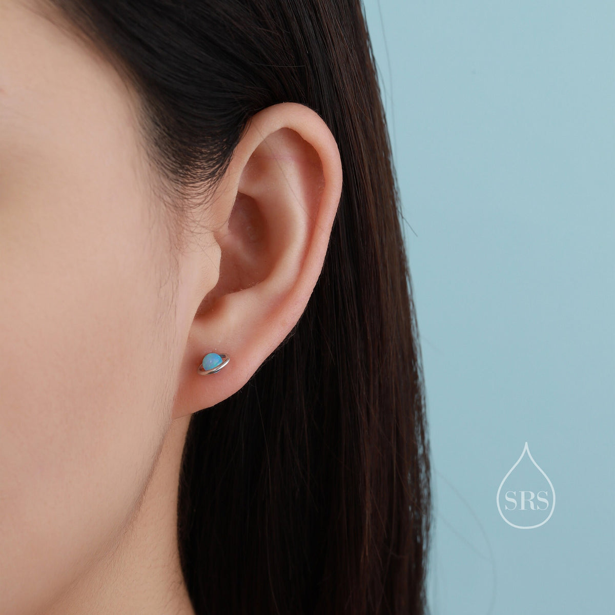 Planet Opal Stud Earrings